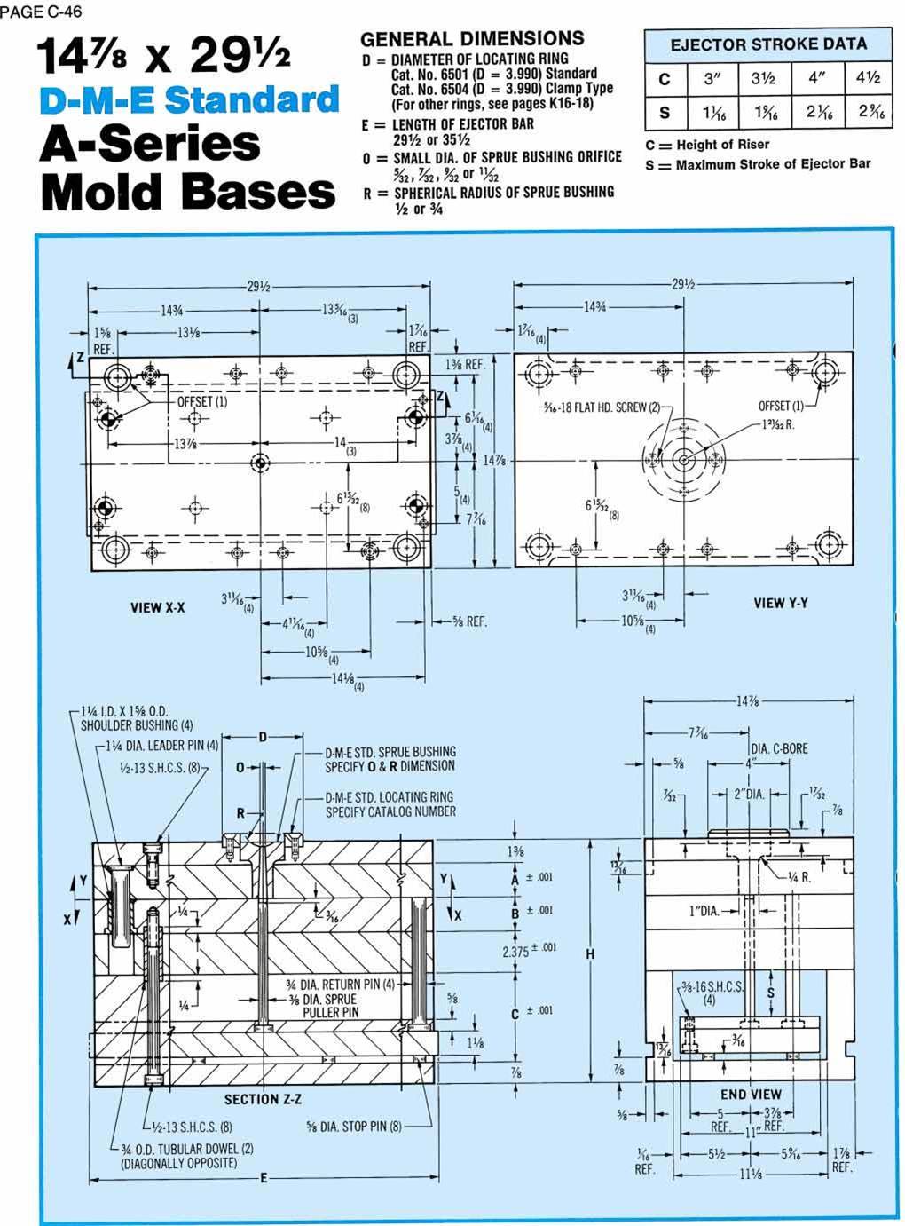 DME A series mold base 1529A